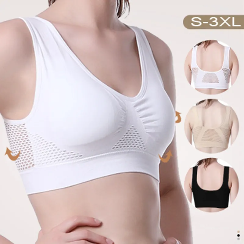  Breathable Cool Lift Up Air Bra - Stainlesh.com Bras - Seamless  Wireless Cooling Comfort Breathable Bra(Beige,Medium) : Clothing, Shoes &  Jewelry